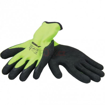 Ochranné rukavice latexové, zpěněný latex, vel.10, Dedra BH1007R10