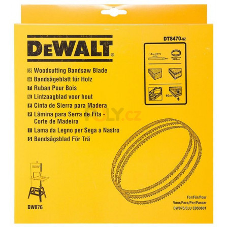 Pilový pás na neželezné kovy - jemný řez pro DW876, DeWALT DT8484-QZ